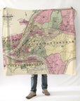Pittsburgh Antique Map Blanket - Maritime Tribes USABlanket