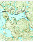 Rangeley Lake Topo Map Placemat - Maritime Tribes USALaminated Placemat