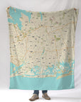 Rockville NY Modern Wave Blanket - Maritime Tribes USABlanket