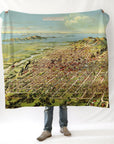 Salt Lake City Bird's Eye View Map, Utah Blanket - Maritime Tribes USABlanket