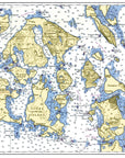 San Juan Islands - Puget Sound Placemat - Maritime Tribes USALaminated Placemat
