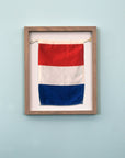 "T" Nautical Flag in Glass-Free Shadow Box Frame - Maritime Tribes USA