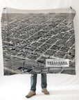 Texarkana TX Birdseye View, Antique Blanket - Maritime Tribes USABlanket
