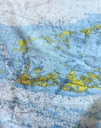 The Florida Keys (Key West to Key Largo) Nautical Map Scarf - Maritime Tribes USAScarf