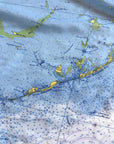 The Florida Keys (Key West to Key Largo) Nautical Map Scarf - Maritime Tribes USAScarf