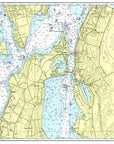 Tiverton, RI Chart Placemat - Maritime Tribes USALaminated Placemat