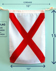 V (Victor) Nautical Signal Flag – Traditional Maritime Code Flag - Maritime Tribes USASignal Flag