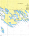 Les Cheneaux Islands, MI Nautical Chart Shower Curtain