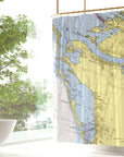 Sarasota to Anna Maria Island Shower Curtain