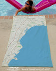 Kennebunkport to Cape Neddick ME Charted Territory Quick Dry Towel