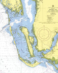Estero Bay to Lemon Bay (Sanibel Area Chart) Shower Curtain - Maritime Tribes USAShower Curtain