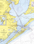 Galveston Bay Nautical Chart Shower Curtain - Maritime Tribes USAShower Curtain