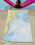 Lake St. Clair Chart Quick Dry Towel - Maritime Tribes USATowel