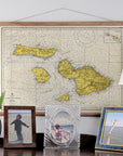 Maui, HI Nautical Chart Scroll - Maritime Tribes USAScroll