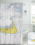 Nantucket Chart Shower Curtain - Maritime Tribes USAShower Curtain