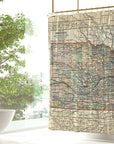 Nebraska State Antique Map Shower Curtain - Maritime Tribes USAShower Curtain