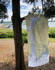 Tiverton - Little Compton, RI Nautical Chart Quick Dry Towel - Maritime Tribes USATowel