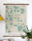 Winter Haven, FL Sea Glass Map Scroll - Maritime Tribes USAScroll