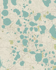 Winter Haven, FL Seaglass Map Shower Curtain - Maritime Tribes USAShower Curtain