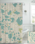 Winter Haven, FL Seaglass Map Shower Curtain