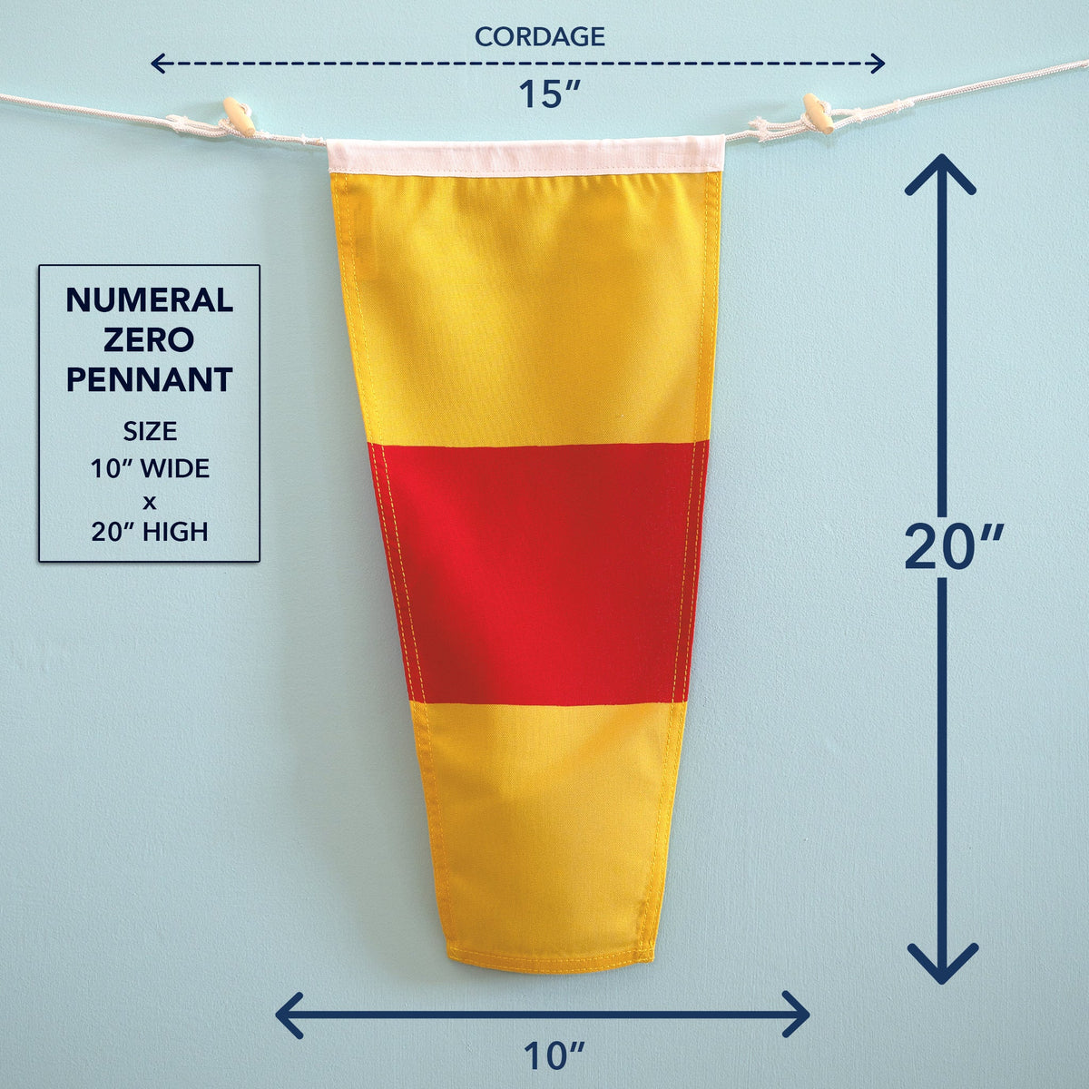 0 (Zero) Nautical Signal Flag - Maritime Tribes USASignal Flag