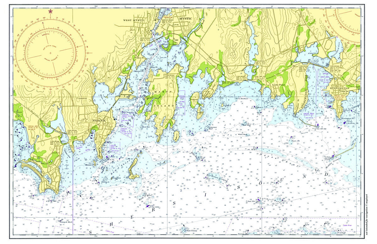 Groton to Stonington Single Placemat