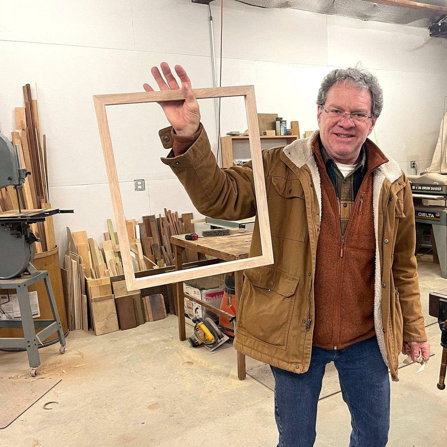 &quot;M&quot; Nautical Flag in Glass-Free Shadow Box Frame