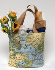 Charleston Nautical Chart Tote