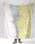 Sarasota Nautical Chart Blanket