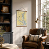 Annapolis, Chesapeake Bay Northern Part Nautical Chart Fabric Scroll