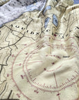 Newport, RI Aquidneck Island Chart Blanket