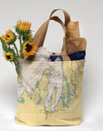 Grand Traverse Bay Nautical Chart Tote