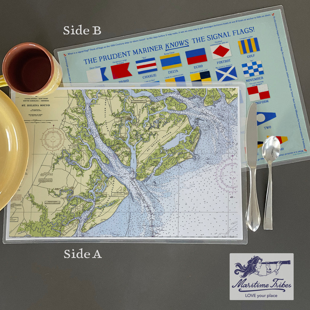 Beaufort, SC Nautical Chart Placemat
