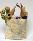 Southern Westport River  MA Nautical Chart Tote