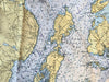 Penobscot Bay Nautical Chart Quick Dry Towel
