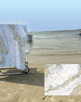 Woods Hole to Cuttyhunk Nautical Chart Quick Dry Towel