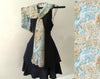 Lake Winnipesaukee scenic map scarf draped on mannequin