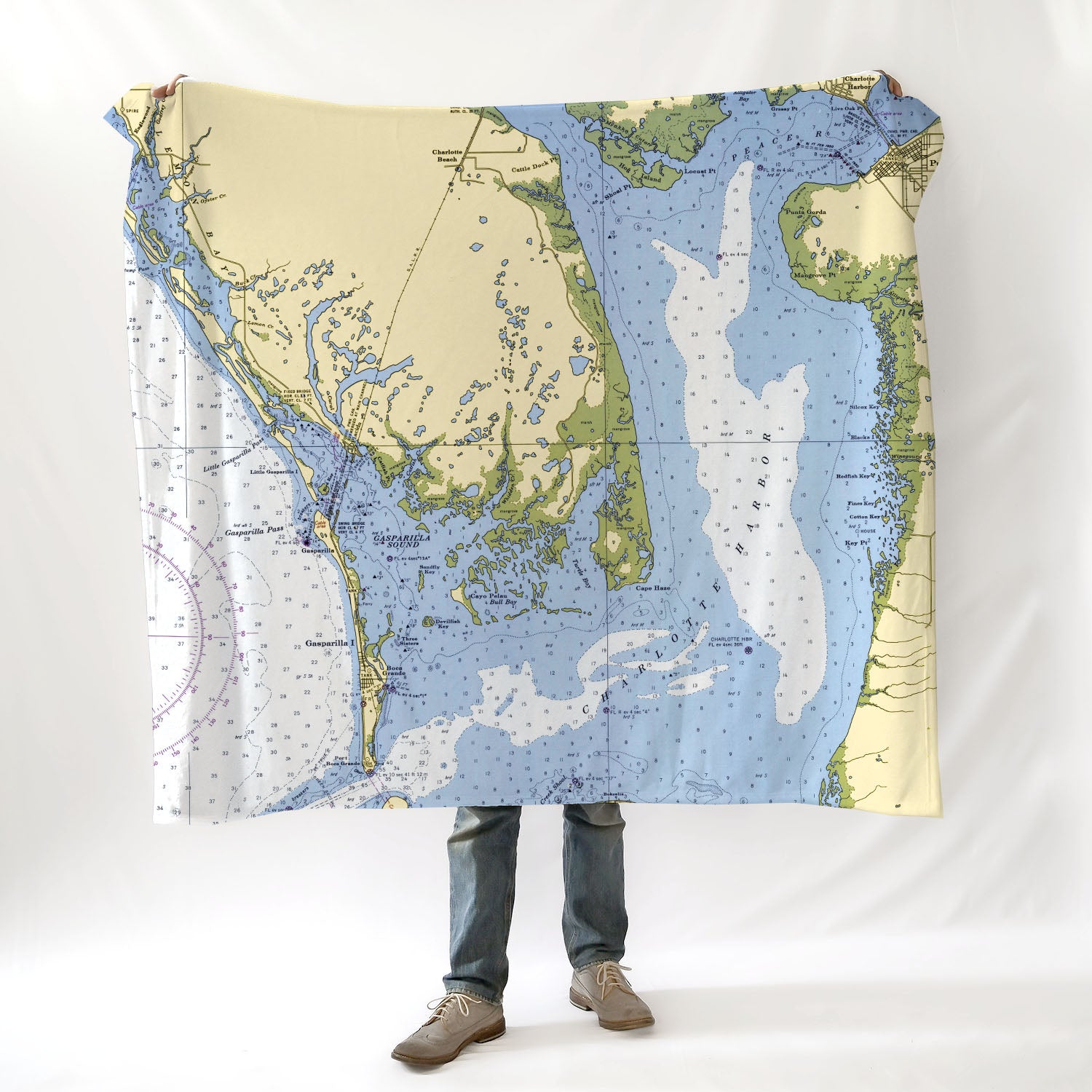 Englewood and Lemon Bay Chart Blanket