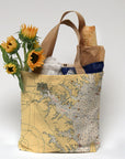 Baltmore, MD. Nautical Chart Tote