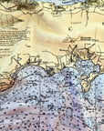 Cape Cod, MA Nautical Chart Blanket