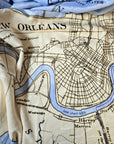 Lake Pontchartrain, New Orleans LA Nautical Chart Blanket