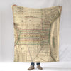Philadelphia, PA. Antique Map, 1830 Blanket