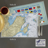 Marblehead Harbor, MA vintage Chart Placemat