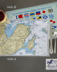 Marblehead Harbor, MA vintage Chart Placemat