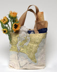 Point Judith Nautical Chart Tote