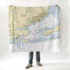 Pensacola (Gulf Breeze), Fl Nautical Chart Blanket