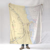 Chicago, IL Nautical Chart Blanket