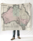 Australia Map Blanket