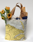 Sandy Hook Nautical Chart Tote