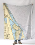 Cape Canaveral (Kennedy) Florida Map Blanket